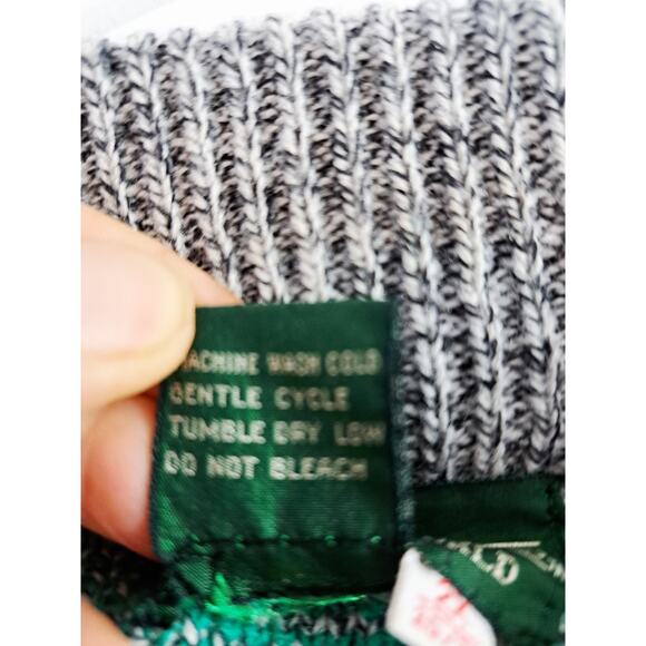 Boundry Waters Vintage Women's Gray Teal 90's Sweater Wool Blend 2X - Picture 4 of 5
